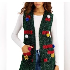 Tinsel Christmas Tree Vest
